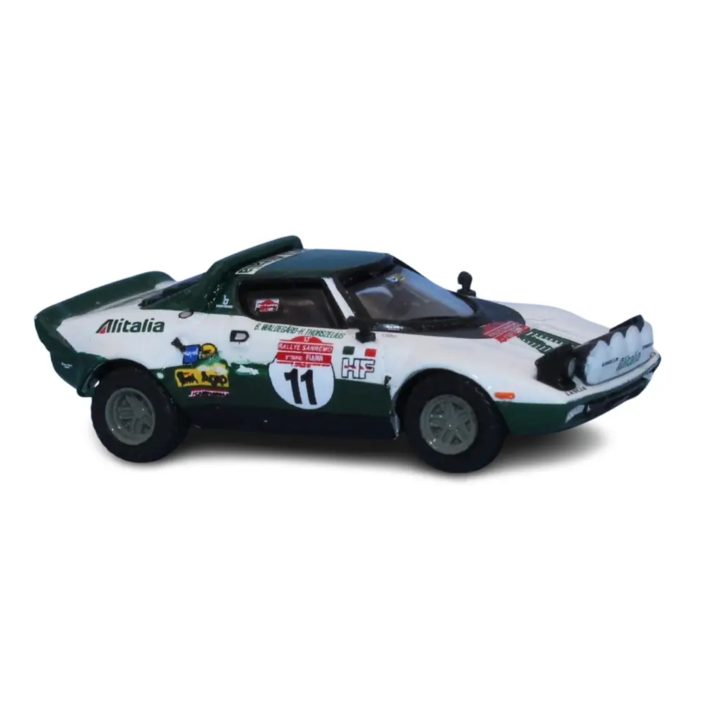 Lancia Stratos HF, No.11, Vainqueur Rallye San Remo, 1975 ( Björn Waldegard - Hans Thorszelius ) - Brekina 29654 - HO 1/87
