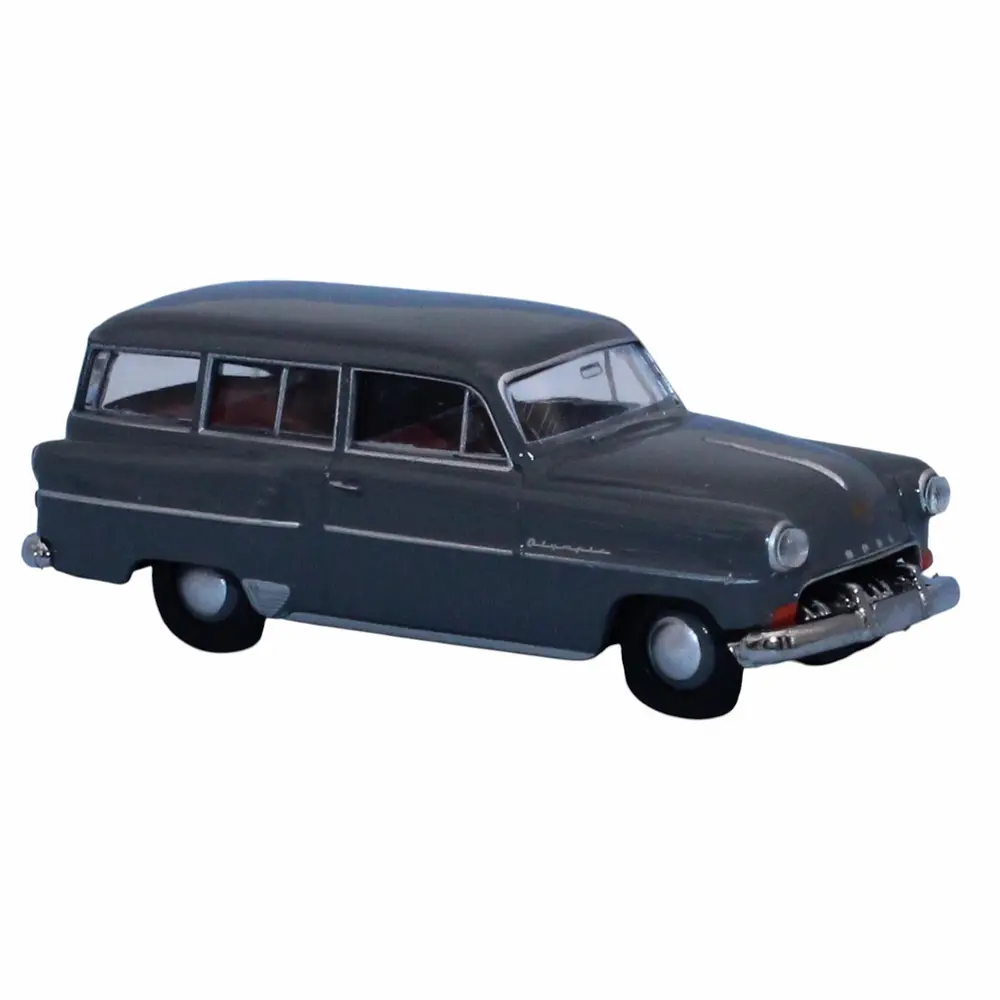 Opel Olympia Rekord Caravan, gris foncé, 1954 - Brekina 20243 - HO 1/87