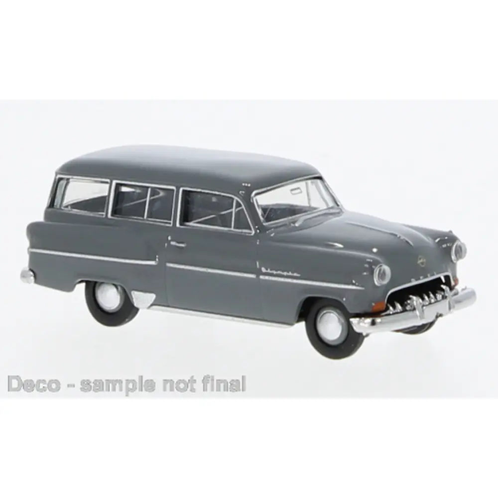 Opel Olympia Rekord Caravan, gris foncé, 1954 - Brekina 20243 - HO 1/87