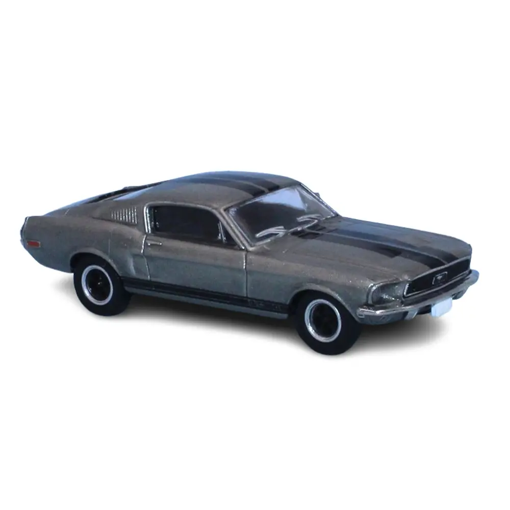 Ford Mustang Fastback Shelby GT 350 - Gris métallisé & noir - 1968 - Brekina 19607 - HO 1/87