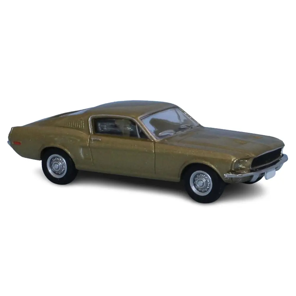 Ford Mustang Fastback - Or métallisé - 1968 - Brekina 19609 - HO 1/87