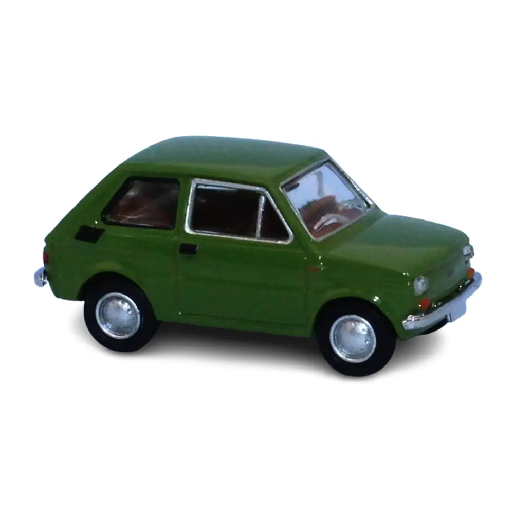 Fiat 126, verte, 1972 - Brekina 22368 - HO 1/87