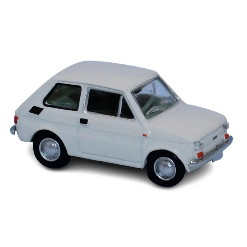Fiat 126, blanche, 1972 - Brekina 22369 - HO 1/87 - Ep IV