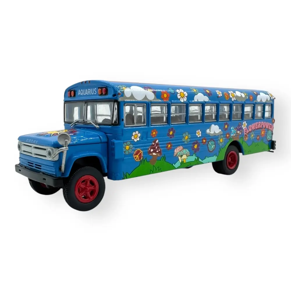 Dodge S 600, Hippie Bus, 1970 - Brekina 61334 - HO 1/87