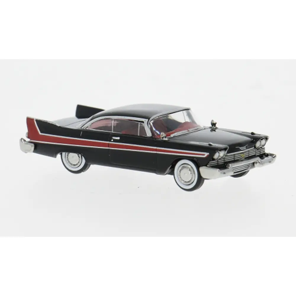 Plymouth Fury noir/rouge - 1958 - Brekina 19682 - HO 1/87