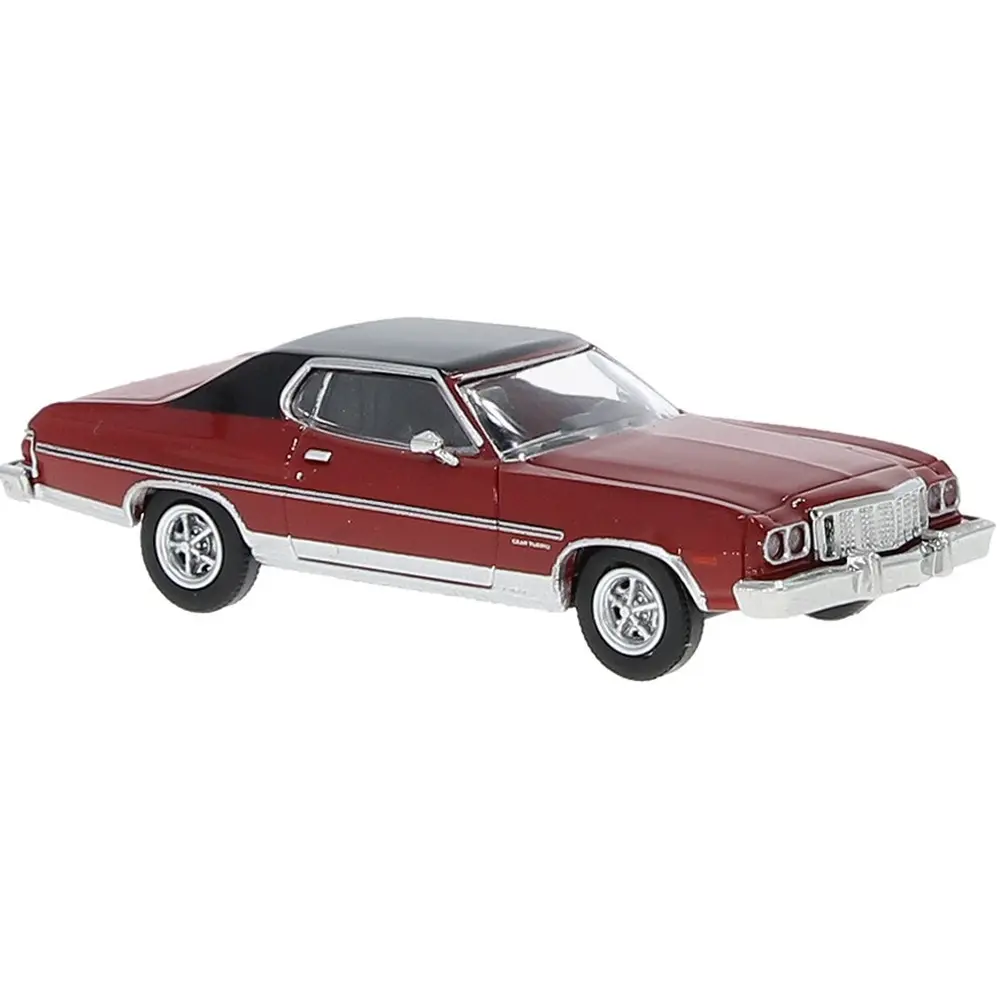 Ford Gran Torino 1976 rouge/noir - Brekina 19732 - 1/87 HO