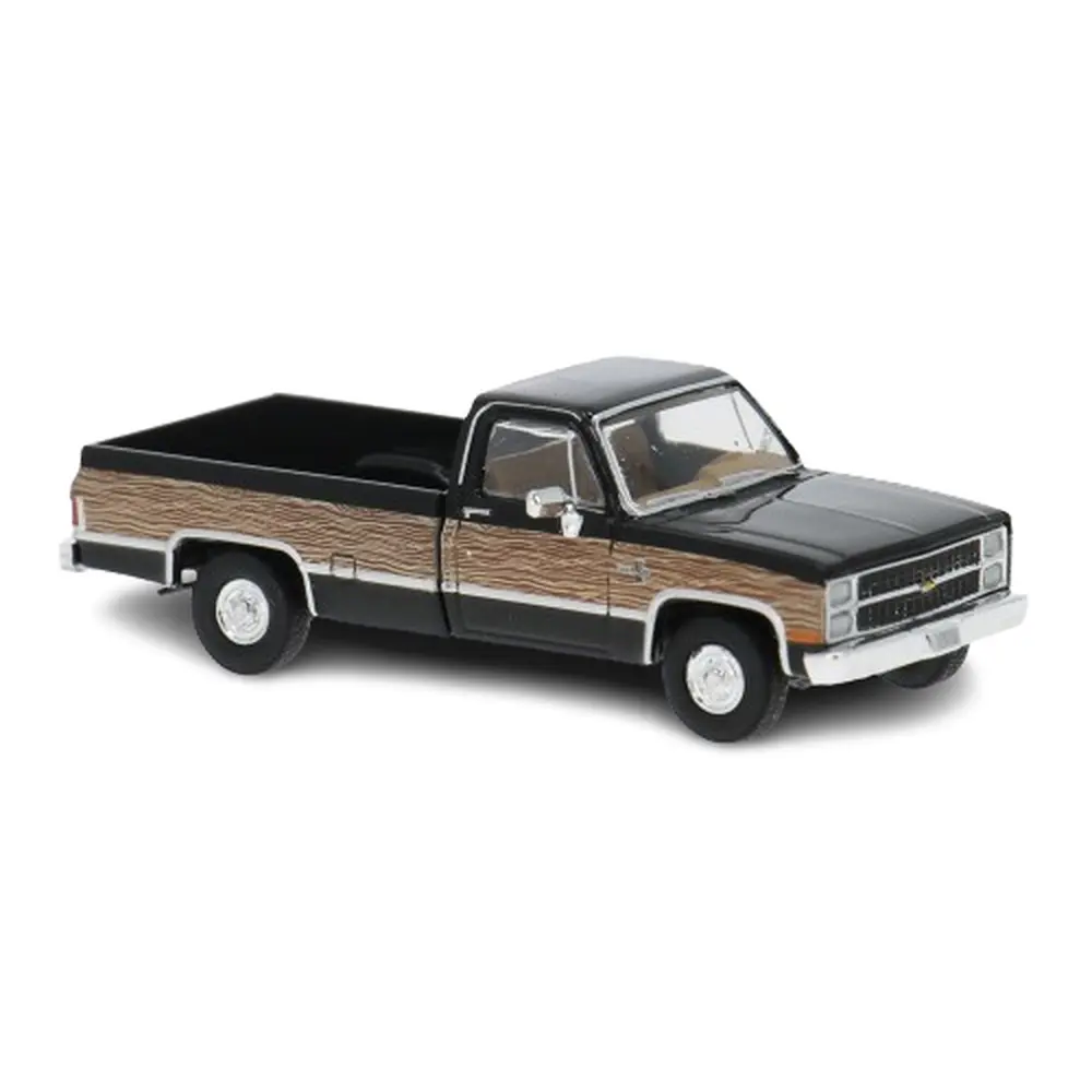 Chevrolet C10 noir/bois 1982 - Brekina 19658 - HO 1/87