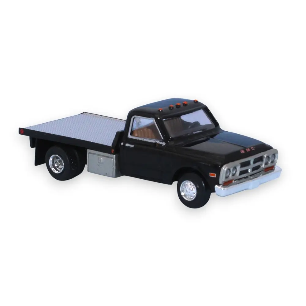 GMC Sierra Grande à plateau, noir, 1968 - Brekina 19669 - HO 1/87