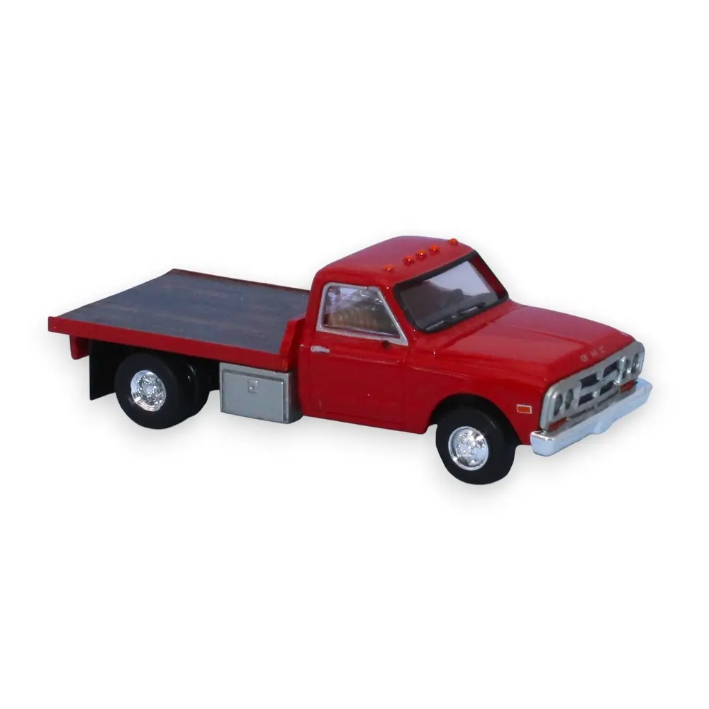 GMC Sierra Grande à plateau, rouge, 1968 - Brekina 19670 - HO 1/87