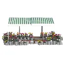 Étal de fleurs - Buch 1072 - HO 1/87