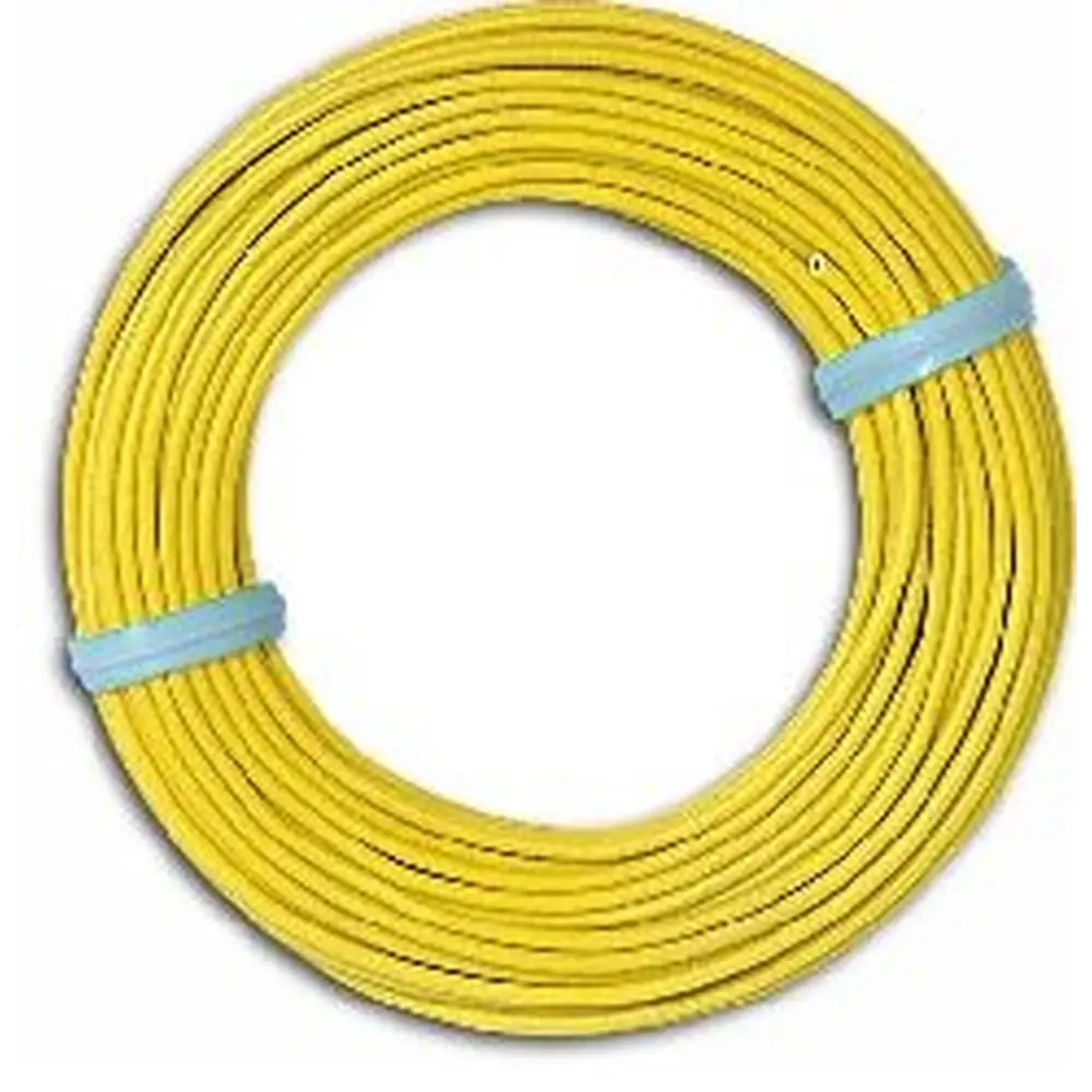 Câble Jaune 10 mètres section 0,14 mm² - Bush 1791