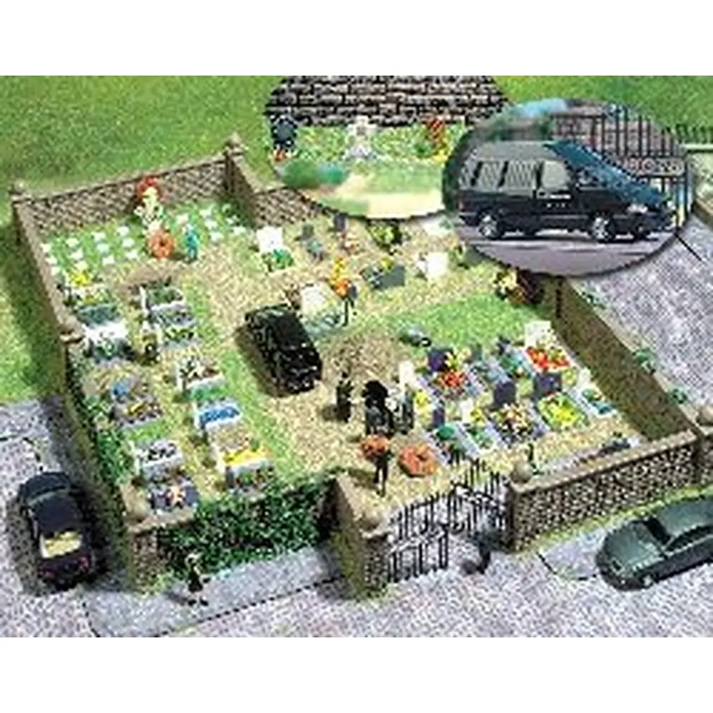 Cimetière BUSCH 6049 - HO 1/87