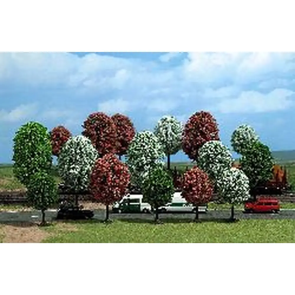 16 arbres fleuris, 4-7 cm
