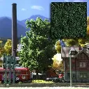 Flocage mousse, feuillage vert moyen - Busch 7318 - Échelle universelle