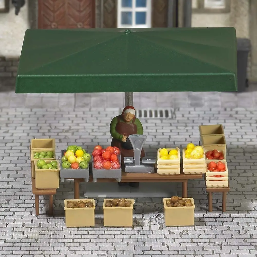 Petit décor Échoppe des Fruits et Légumes - BUSCH 7706 - HO / 1/87