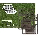 Terrain de foot BUSCH 1052 - HO 1/87