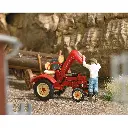 Tracteur Porsche avec Capot Moteur Levé et Mécanicien - Busch 7882 - HO : 1/87