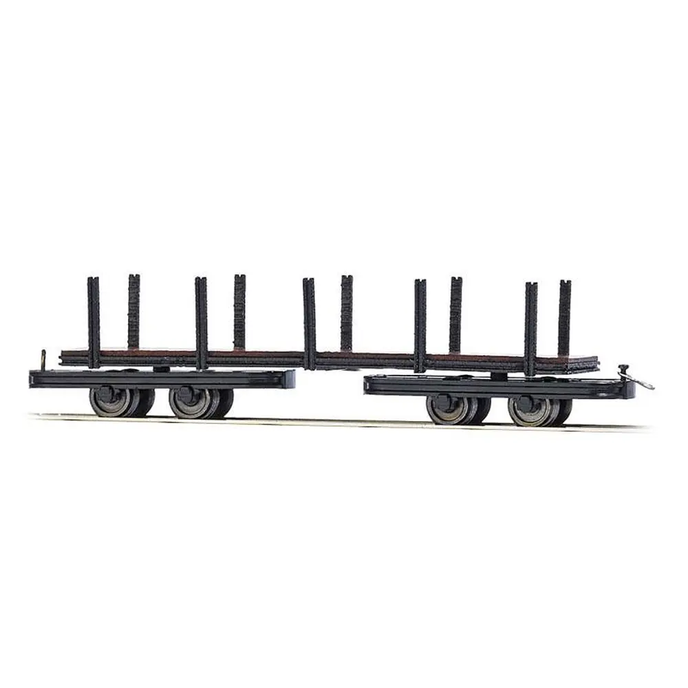 Wagon à boggies - BUSCH 12245 - HOe 1/87