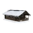Chalet hivernal - BUSCH 1085 - HO 1/87