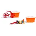 Chute de vélo sur la glace - Busch 7856 - HO 1/87