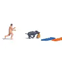 Scénette "Alerte au Sanglier" - Busch 7948 - HO 1/87 - Basé sur un fait réel