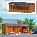 Atelier d'entretien routier en bois - Busch 8234 - N 1/160