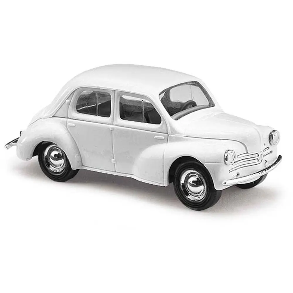 Voiture en kit "Renault 4CV" livrée blanche Busch 60214 - HO 1/87
