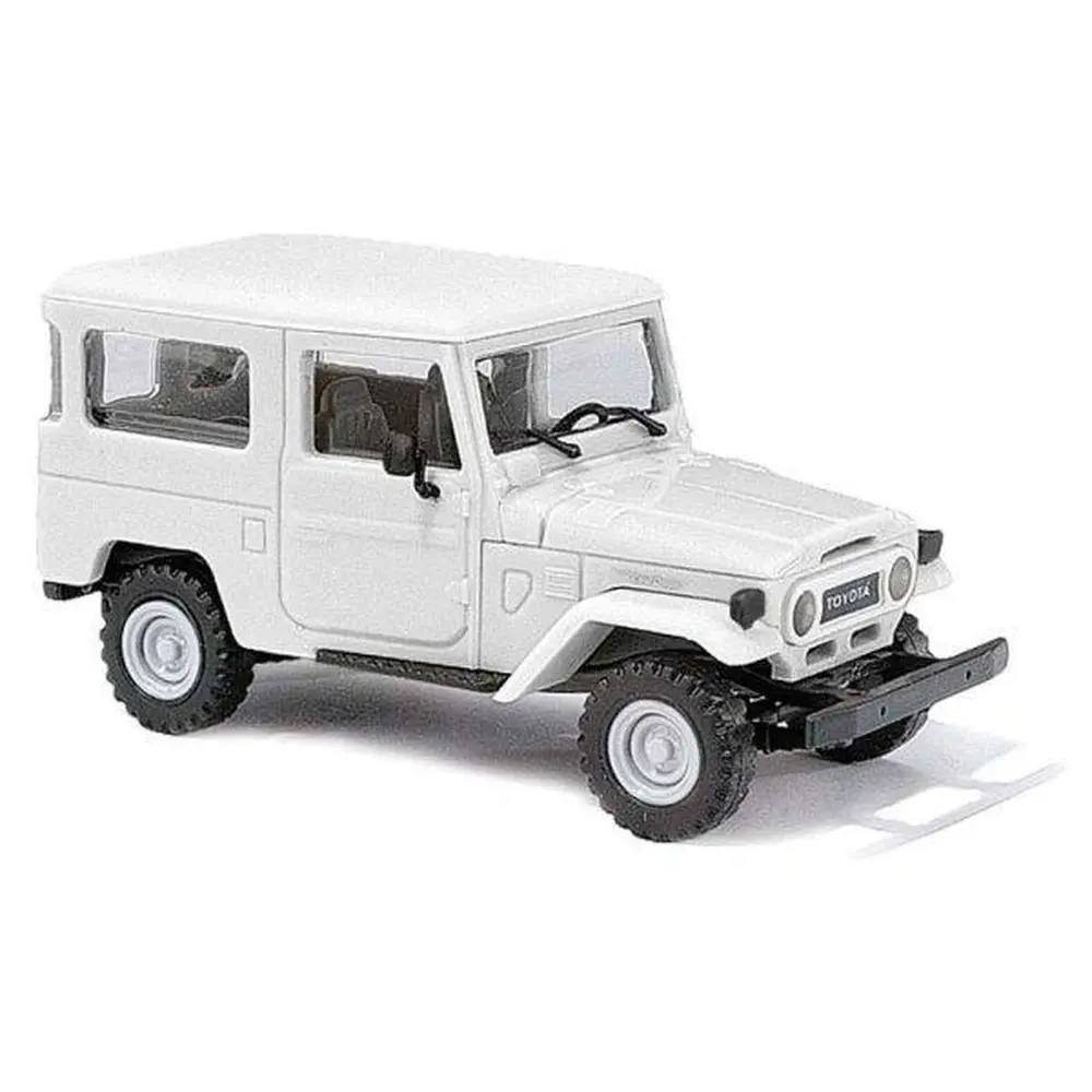 KIT Toyota Land Cruiser J4 livrée blanc Busch 60217 - HO : 1/87