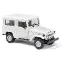 KIT Toyota Land Cruiser J4 livrée blanc Busch 60217 - HO : 1/87