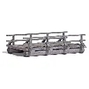 Pont/Passerelle piétons en bois véritable BUSCH 1850 - HO 1/87
