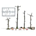 Scénette | 5 Renards en forêt, avec troncs & racines BUSCH 7988 HO 1/87