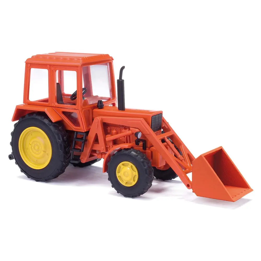 Tracteur MTS-82 Belarus & Chargeur frontal Busch 51315 - HO 1/87