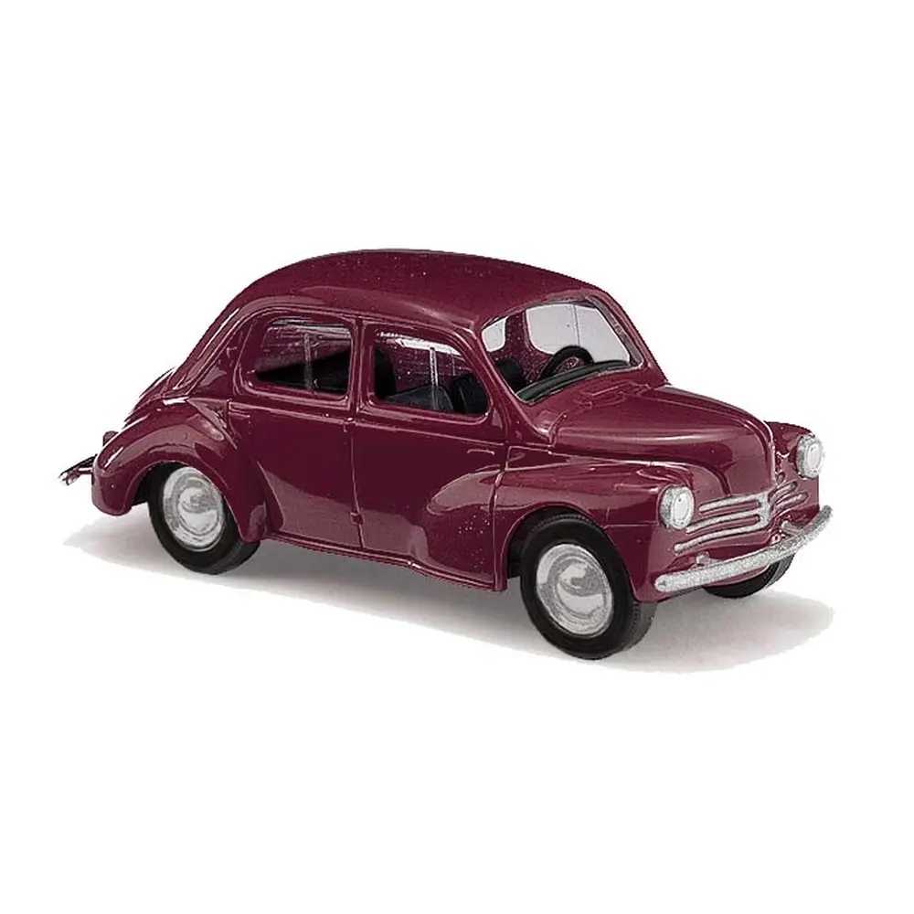 Voiture Renault 4CV - Busch 89110 - HO 1/87 - livrée "rouge bordeaux"