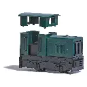 Locomotive diesel modèle sur pied Gmeinder 15/18 - Busch 12400