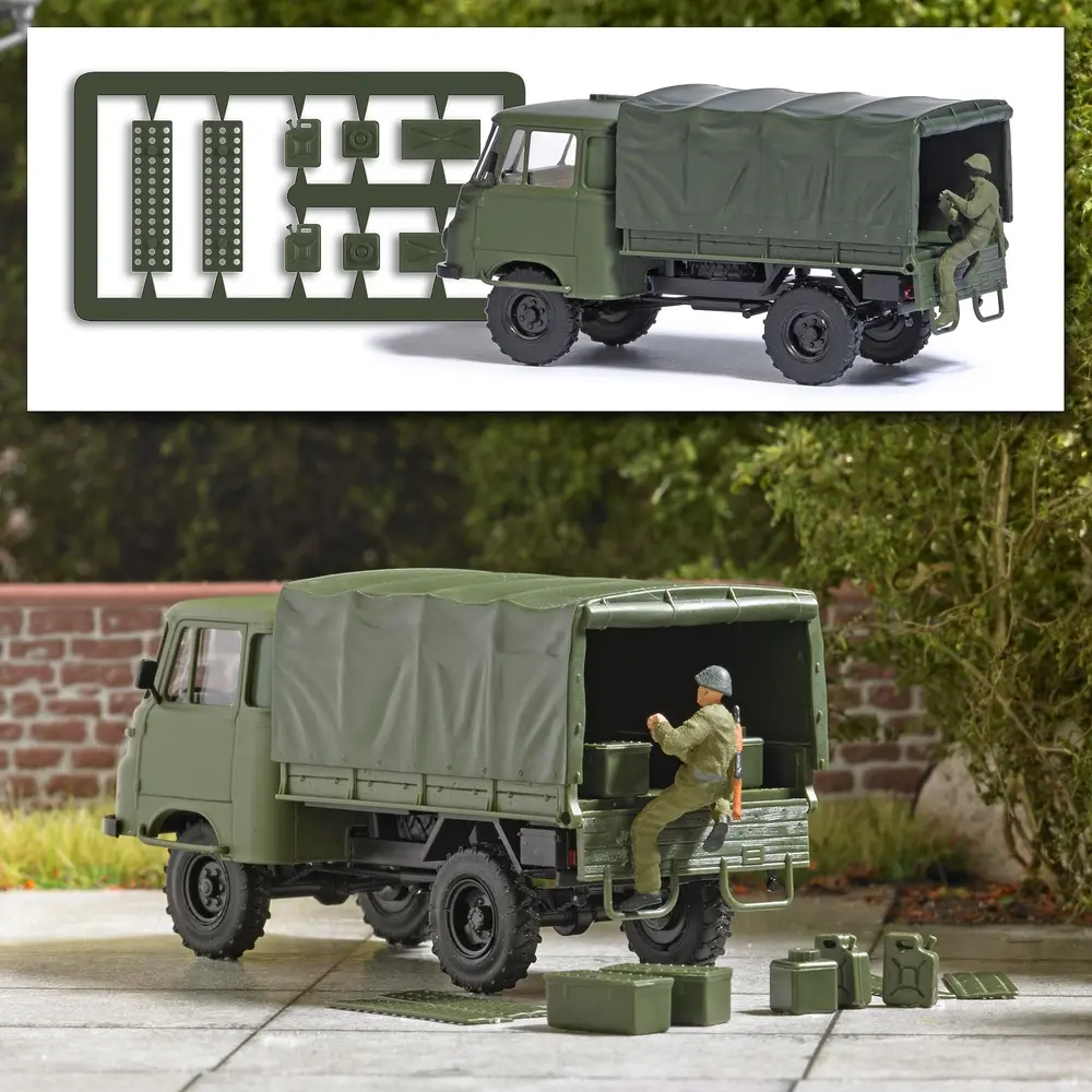 Camion Robur avec soldat - Busch 1935 - HO 1/87