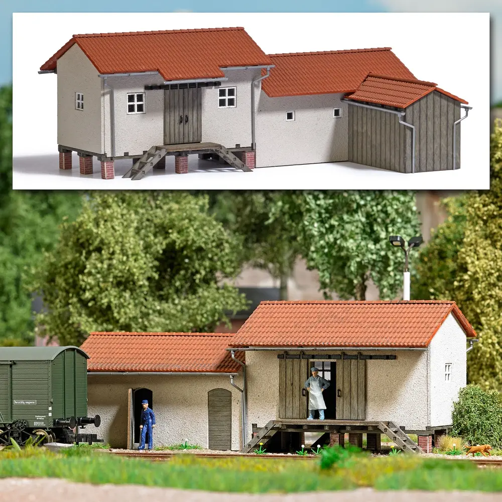 Halle à marchandises - Busch 1955 - HO 1/87