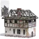 Poste d'aiguillage Délabré - Busch 1949 - HO 1/87