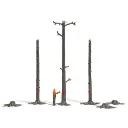 Scénette "Balisage forestier" - Busch 79880 - HO 1/87