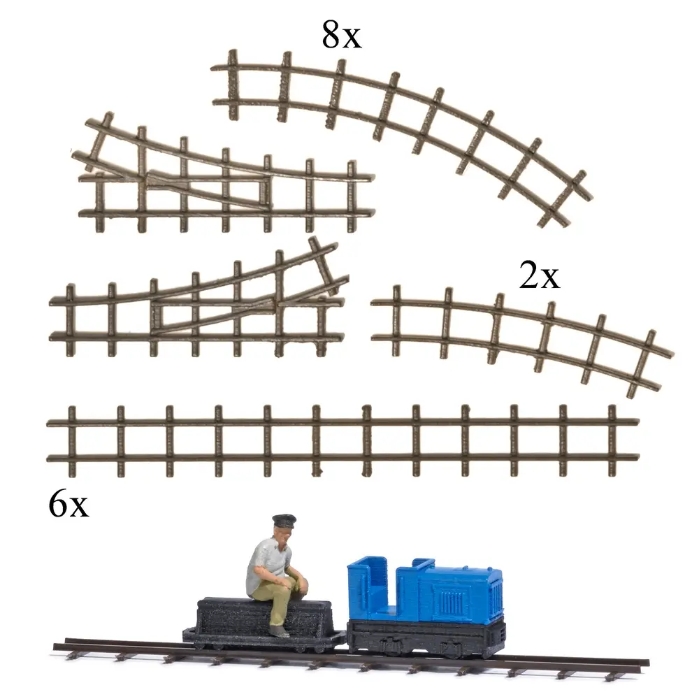Scénette "Chemin de fer de jardin" - Busch 79828 - HO 1/87