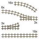 Coffret de rails - Busch 8079 - N 1/160