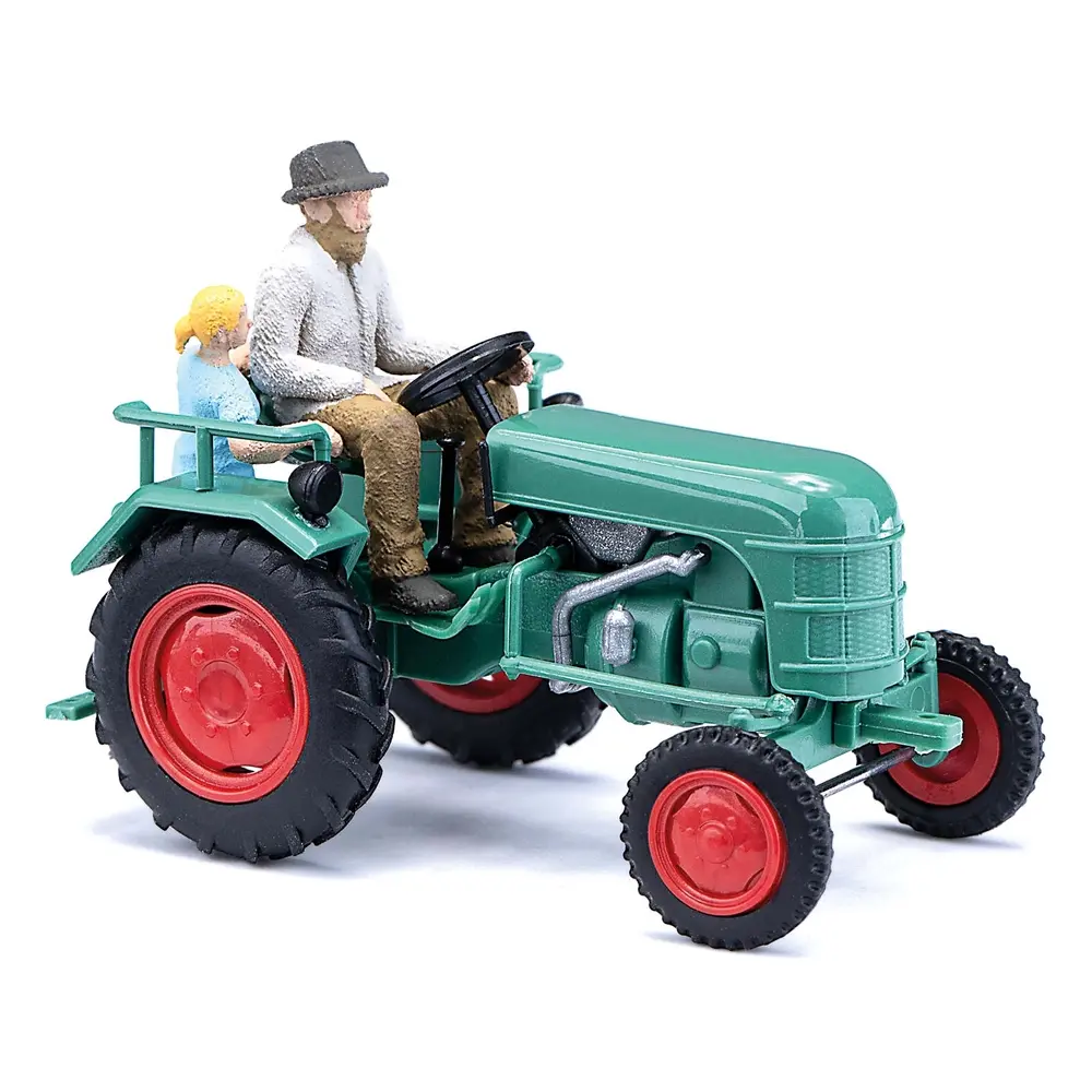 Tracteur Kramer avec 2 figurines - Busch 40072 - HO 1/87