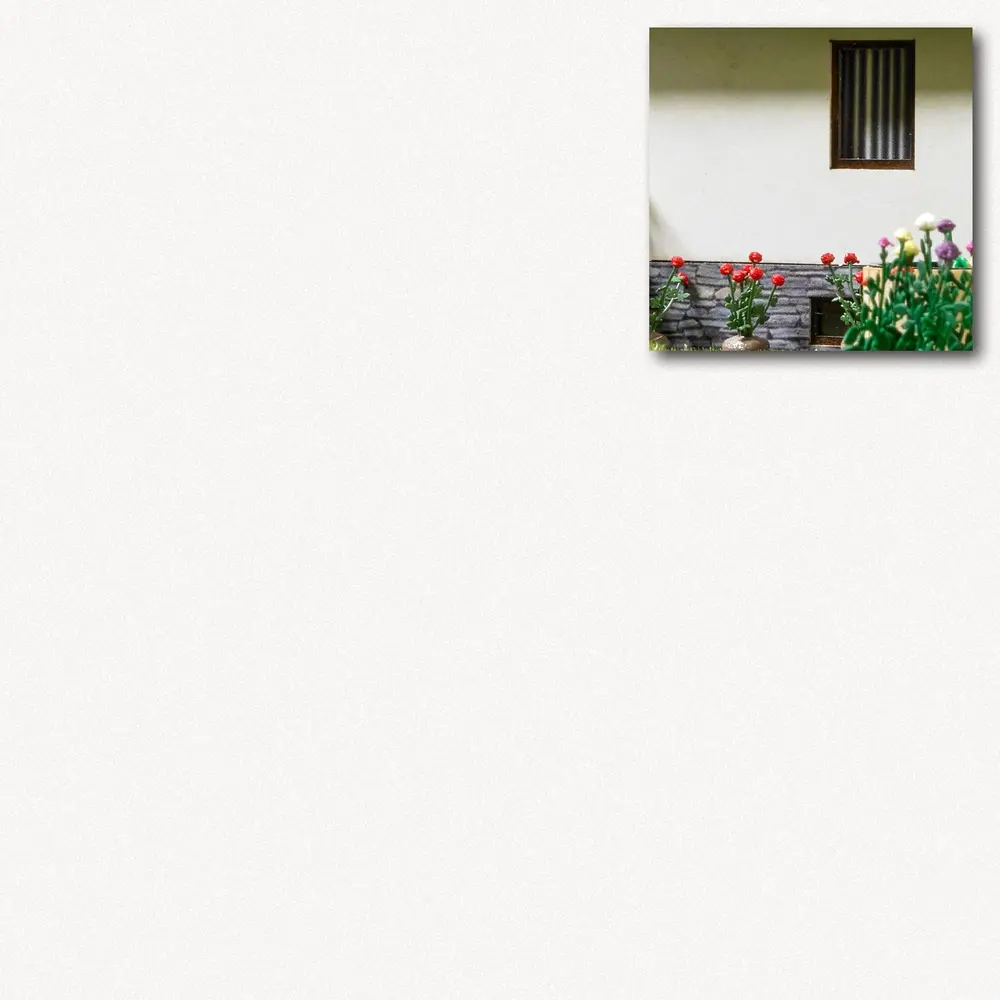 2 panneaux "façade en enduit blanc" - Busch 7444 - Toutes échelles
