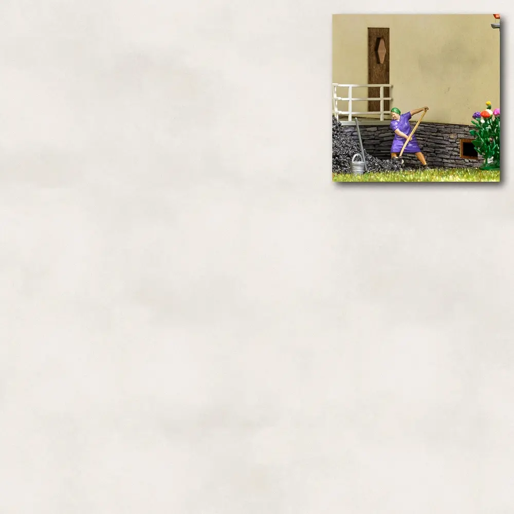 2 panneaux "façade en enduit gris clair" - Busch 7445 - Toutes échelles