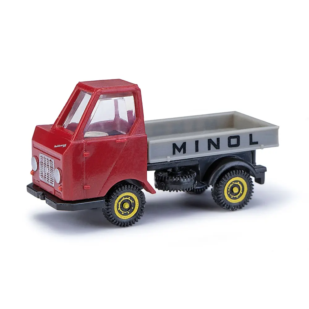 Camion Multicar M22 avec plate-forme "Minol" - Busch 211014405 - N 1/160