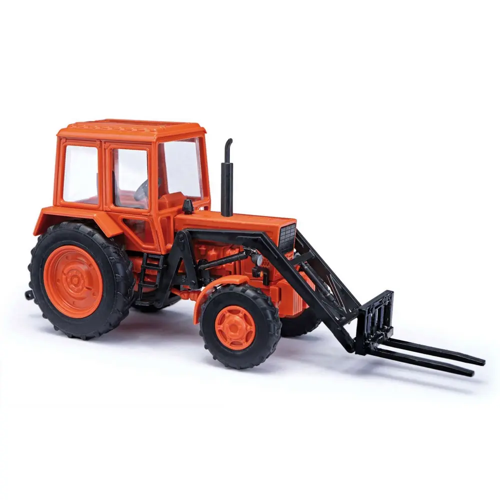 Belarus mts 82 avec chargeur frontal - Busch 51308 - HO 1/87