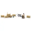 Affûter une faux - Ensemble d'action scénette - Busch 79854 - HO 1/87
