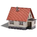 Maison unifamiliale EW 65 - Busch 1923 - HO 1/87 - 113 x 111 x 98 mm