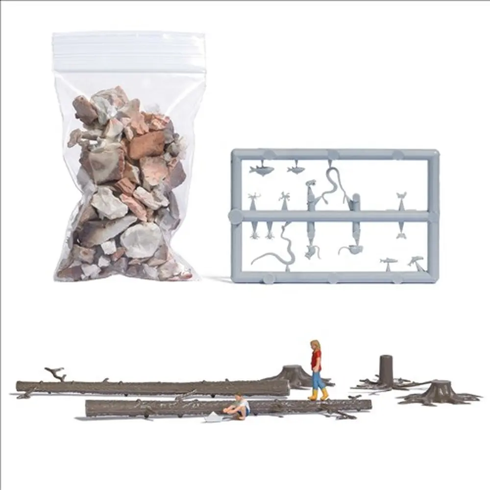 Ensemble d'actions : Jouer au ruisseau de la forêt - Busch 79819 - HO 1/87