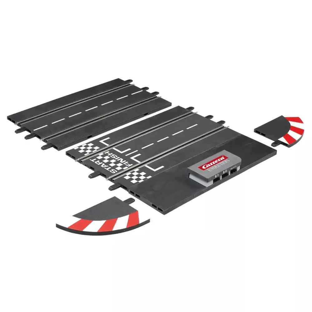 Rail de connexion électronique et droite standard - Carrera Evolution 20518 - I 1/32