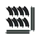 Kit d'extension voie simple droite / courbe - Carrera 61657 - 1/43